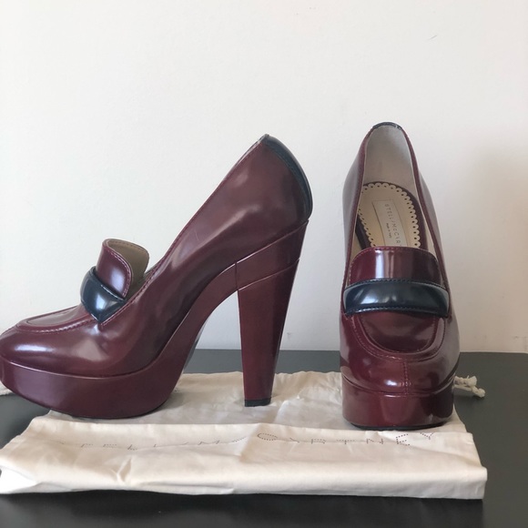 Stella McCartney Women's Mary High-Heel Loafers Authentic - Picture 3 of 8